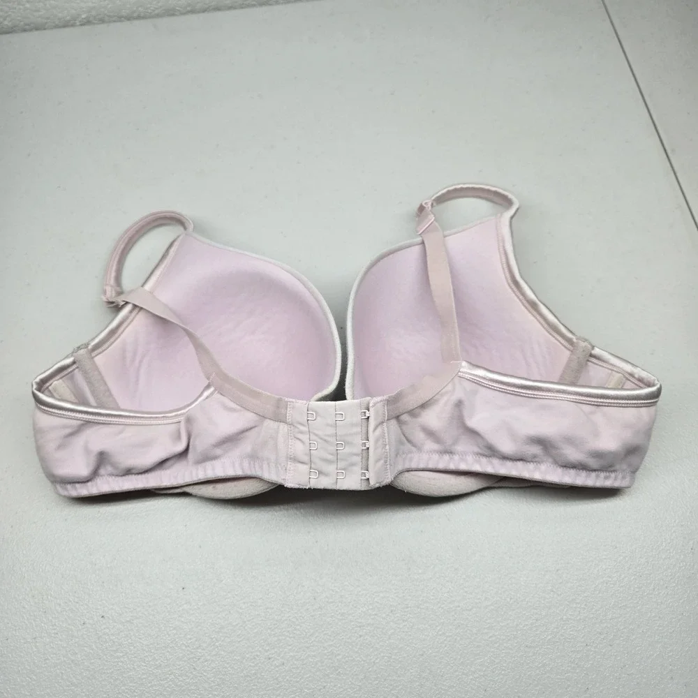 Cacique Women Bra 42C Pink T Shirt Underwired Strap Adjustable READ